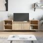 Preview: ARDEBO.de - TV-Schrank Sonoma-Eiche 160x35x55 cm Holzwerkstoff