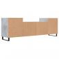 Preview: TV-Schrank Betongrau 160x35x55 cm Holzwerkstoff