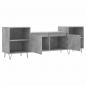 Preview: TV-Schrank Betongrau 160x35x55 cm Holzwerkstoff