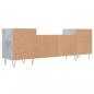 Preview: TV-Schrank Betongrau 160x35x55 cm Holzwerkstoff