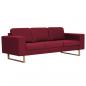 Preview: 3-Sitzer-Sofa Stoff Weinrot