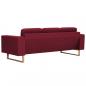 Preview: 3-Sitzer-Sofa Stoff Weinrot