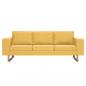 Preview: 3-Sitzer-Sofa Stoff Gelb