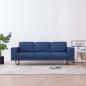 Preview: ARDEBO.de - 3-Sitzer-Sofa Stoff Blau