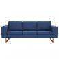 Preview: 3-Sitzer-Sofa Stoff Blau