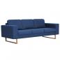 Preview: 3-Sitzer-Sofa Stoff Blau