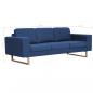 Preview: 3-Sitzer-Sofa Stoff Blau