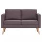 Preview: 2-Sitzer-Sofa Stoff Taupe