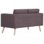 Preview: 2-Sitzer-Sofa Stoff Taupe