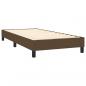 Preview: Boxspringbett mit Matratze Dunkelbraun 100x200 cm Stoff