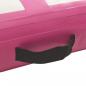 Preview: Aufblasbare Gymnastikmatte mit Pumpe 700x100x20 cm PVC Rosa