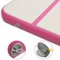 Preview: Aufblasbare Gymnastikmatte mit Pumpe 700x100x20 cm PVC Rosa