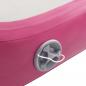 Preview: Aufblasbare Gymnastikmatte mit Pumpe 700x100x20 cm PVC Rosa