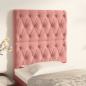 Preview: ARDEBO.de - Kopfteile 2 Stk. Rosa 80x7x78/88 cm Samt