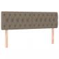 Preview: LED Kopfteil Taupe 144x7x78/88 cm Stoff