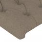 Preview: LED Kopfteil Taupe 144x7x78/88 cm Stoff