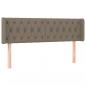 Preview: LED Kopfteil Taupe 147x16x78/88 cm Stoff