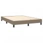 Preview: Boxspringbett mit Matratze Taupe 140x190 cm Stoff