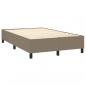 Preview: Boxspringbett mit Matratze Taupe 140x190 cm Stoff