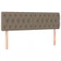 Preview: Boxspringbett mit Matratze & LED Taupe 140x190 cm Stoff