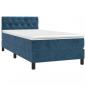 Preview: Boxspringbett mit Matratze & LED Dunkelblau 80x200 cm Samt