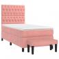 Preview: Boxspringbett mit Matratze Rosa 80x200 cm Samt