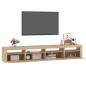 Preview: TV-Schrank mit LED-Leuchten Sonoma-Eiche 240x35x40 cm