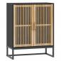 Preview: Sideboard Schwarz 60x30x75 cm Holzwerkstoff