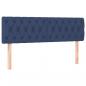 Preview: Kopfteile 2 Stk. Blau 72x7x78/88 cm Stoff