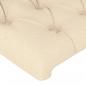 Preview: Kopfteil mit Ohren Creme 183x23x78/88 cm Stoff