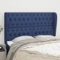 Preview: ARDEBO.de - Kopfteil mit Ohren Blau 147x23x118/128 cm Stoff