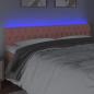 Preview: LED Kopfteil Rosa 180x7x78/88 cm Samt