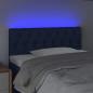 Preview: LED Kopfteil Blau 90x7x78/88 cm Stoff