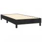 Preview: Boxspringbett mit Matratze Schwarz 100x200 cm Samt