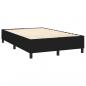 Preview: Boxspringbett mit Matratze Schwarz 140x190 cm Stoff