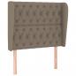 Preview: Boxspringbett mit Matratze Taupe 90x200 cm Stoff