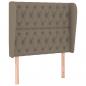 Preview: Boxspringbett mit Matratze Taupe 90x190 cm Stoff