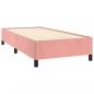 Preview: Boxspringbett mit Matratze Rosa 90x200 cm Samt