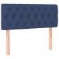 Preview: Boxspringbett mit Matratze & LED Blau 90x190 cm Stoff