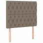 Preview: Boxspringbett mit Matratze Taupe 90x200 cm Stoff