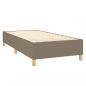 Preview: Boxspringbett mit Matratze Taupe 90x200 cm Stoff