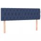 Preview: Boxspringbett mit Matratze & LED Blau 140x190 cm Stoff