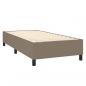 Preview: Boxspringbett mit Matratze & LED Taupe 90x190 cm Stoff