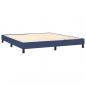 Preview: Boxspringbett mit Matratze & LED Blau 180x200 cm Stoff