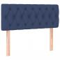 Preview: Boxspringbett mit Matratze & LED Blau 90x190 cm Stoff