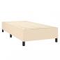 Preview: Boxspringbett mit Matratze & LED Creme 90x190 cm Stoff