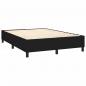 Preview: Boxspringbett mit Matratze & LED Schwarz 140x200 cm Stoff