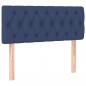 Preview: Boxspringbett mit Matratze Blau 90x190 cm Stoff