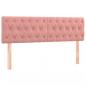 Preview: Boxspringbett mit Matratze Rosa 140x190 cm Samt