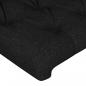 Preview: Kopfteile 2 Stk. Schwarz 72x7x78/88 cm Stoff